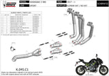 Collettori Di Scarico Non Catalizzato Inox - Mivv Compatibile Con Kawasaki Z 900 (2017-2019)