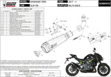 Terminale Di Scarico Con Omologazione Suono Delta Race Inox Nero Carbonio - Mivv Compatibile Con Kawasaki Z 900 (2017-2024)