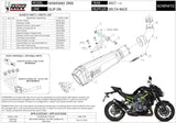 Impianto Di Scarico Completo Non Catalizzato E Con Omologazione Suono Delta Race Inox Nero Carbonio - Mivv Compatibile Con Kawasaki Z 900 (2017-2024)