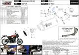 Terminale Di Scarico Con Omologazione Suono Gppro Inox Nero - Mivv Compatibile Con Kawasaki Z 900 Rs (2018-2024)