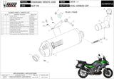 Terminale Di Scarico Con Omologazione Suono Oval Carbonio Carbonio - Mivv Compatibile Con Kawasaki Versys 1000 (2019-2024)
