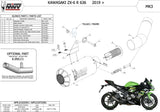 Terminale Di Scarico Non Catalizzato E Senza Omologazione Suono Mk3 Carbonio - Mivv Compatibile Con Kawasaki Zx 6R 636 (2019-2020)