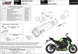 Terminale Di Scarico Con Omologazione Suono Delta Race Inox Nero Carbonio - Mivv Compatibile Con Kawasaki Z 900 (2020-2024)