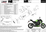 Terminale Di Scarico Con Omologazione Suono Gppro Carbonio - Mivv Compatibile Con Kawasaki Z 900 (2020-2024)