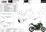 Terminale Di Scarico Con Omologazione Suono Mk3 Inox Nero - Mivv Compatibile Con Kawasaki Z 900 (2020-2024)