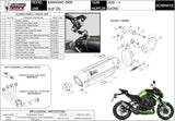 Terminale Di Scarico Con Omologazione Suono Suono Inox Carbonio - Mivv Compatibile Con Kawasaki Z 900 (2020-2024)