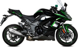Terminale Di Scarico Con Omologazione Suono Delta Race Inox Carbonio - Mivv Compatibile Con Kawasaki Ninja 1000 Sx (2020-2024)