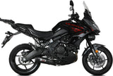 Impianto Di Scarico Completo Catalizzato E Con Omologazione Suono Oval Carbonio Carbonio - Mivv Compatibile Con Kawasaki Versys 650 (2021-2023)