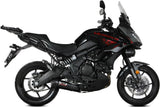 Impianto Di Scarico Completo Catalizzato E Con Omologazione Suono Oval Inox Nero Carbonio - Mivv Compatibile Con Kawasaki Versys 650 (2021-2023)