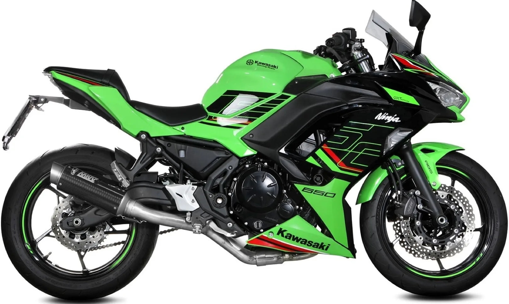 Impianto Di Scarico Completo Catalizzato E Con Omologazione Suono Gppro Carbonio - Mivv Compatibile Con Kawasaki Ninja 650 (2024)