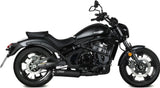 Impianto Di Scarico Completo Non Catalizzato E Senza Omologazione Suono Hr-1 Inox Nero - Mivv Compatibile Con Kawasaki Vulcan S (2017-2023)