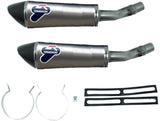 Doppio Terminale Di Scarico Con Omologazione Suono Conical Titanio Coppa Carbonio - Termignoni Compatibile Con Kawasaki Z 1000 (2010-2014)