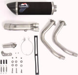 Impianto Di Scarico Completo Con Omologazione Suono Relevance Carbonio Coppa Carbonio - Termignoni Compatibile Con Kawasaki Er-6 N (2012-2016)