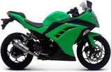 Terminale Di Scarico Senza Omologazione Suono Relevance Carbonio Coppa Acciaio Inox - Termignoni Compatibile Con Kawasaki Ninja 300 R (2012-2017)