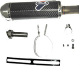 Terminale Di Scarico Senza Omologazione Suono Relevance Carbonio Coppa Carbonio - Termignoni Compatibile Con Kawasaki Ninja 300 R (2012-2017)