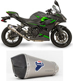 Terminale Di Scarico Senza Omologazione Suono Relevance Titanio Coppa Carbonio - Termignoni Compatibile Con Kawasaki Z 400 (2018-2020)