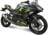 Terminale Di Scarico Senza Omologazione Suono Gp2R-Rht Titanio Coppa Alluminio - Termignoni Compatibile Con Kawasaki Ninja 400 (2018-2020)