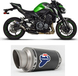 Terminale Di Scarico Senza Omologazione Suono Gp Carbonio - Termignoni Compatibile Con Kawasaki Z 900 (2017-2020)