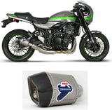 Terminale Di Scarico Senza Omologazione Suono Relevance D70 Titanio Coppa Carbonio - Termignoni Compatibile Con Kawasaki Z 900 Rs (2018-2020)