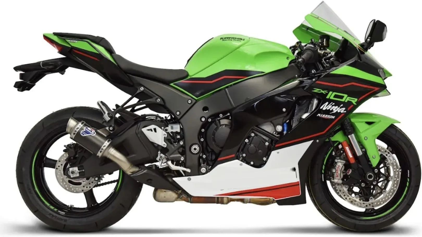 Terminale Di Scarico Senza Omologazione Suono Gp Carbonio - Termignoni Compatibile Con Kawasaki Zx 10R - Rr (2020-2023)