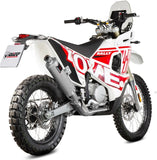 Terminale Di Scarico Con Omologazione Suono Dakar Inox - Mivv Compatibile Con Kove Moto 450 Rally (2023-2024)