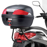 Top Case K30Nt 30 Lt + Rear-Rack Monolock - Kappa Moto Compatible With Sym Citycom 300 (2008-2019)