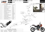Impianto Di Scarico Completo Non Catalizzato E Con Omologazione Suono Gp Carbonio - Mivv Compatibile Con Ktm 200 Duke (2012-2014)