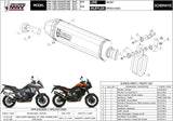 Exhaust Tip With Noise Certification Speed Edge Steel Black Carbon - Mivv Compatible With Ktm 1090 Adventure (2017-2019)