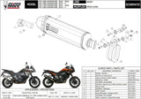 Terminale Di Scarico Con Omologazione Suono Speed Edge Inox Carbonio - Mivv Compatibile Con Ktm 1290 Adventure (2015-2020)