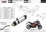 Terminale Di Scarico Non Catalizzato E Con Omologazione Suono Suono Inox Nero Carbonio - Mivv Compatibile Con Ktm 1290 Superduke Gt (2016-2024)