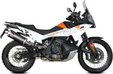 Terminale Di Scarico Con Omologazione Suono Dakar Inox Nero - Mivv Compatibile Con Ktm 790 Adventure - R (2021-2024)