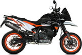 Terminale Di Scarico Con Omologazione Suono Oval Inox Nero Carbonio - Mivv Compatibile Con Ktm 890 Smt (2023-2024)