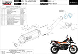 Terminale Di Scarico Con Omologazione Suono Speed Edge Inox Carbonio - Mivv Compatibile Con Ktm 790 Adventure (2019-2020)