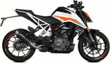 Impianto Di Scarico Completo Non Catalizzato E Con Omologazione Suono Gppro Inox Nero - Mivv Compatibile Con Ktm 125 Duke (2021-2023)