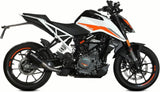 Impianto Di Scarico Completo Non Catalizzato E Senza Omologazione Suono Mk3 Inox Nero - Mivv Compatibile Con Ktm 125 Duke (2021-2023)