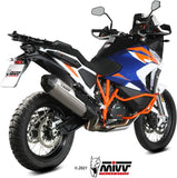 Terminale Di Scarico Con Omologazione Suono Speed Edge Titanio Carbonio - Mivv Compatibile Con Ktm 1290 Super Adventure - R - S - T (2021-2024)