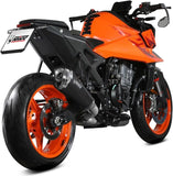 Terminale Di Scarico Con Omologazione Suono Delta Race Inox Nero Carbonio - Mivv Compatibile Con Ktm 990 Duke (2024)