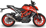 Terminale Di Scarico Senza Omologazione Suono Relevance Titanio Coppa Carbonio - Termignoni Compatibile Con Ktm 390 Duke (2017-2019)