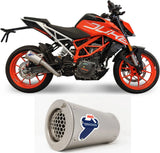 Terminale Di Scarico Senza Omologazione Suono Gp2R-R Acciaio Inox - Termignoni Compatibile Con Ktm 390 Duke (2017-2019)