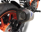 Terminale Di Scarico Senza Omologazione Suono Relevance D70 Titanio Coppa Carbonio - Termignoni Compatibile Con Ktm 390 Duke (2017-2019)