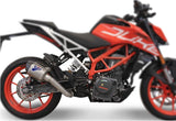 Terminale Di Scarico Senza Omologazione Suono Relevance D70 Titanio Coppa Carbonio - Termignoni Compatibile Con Ktm 390 Duke (2017-2019)