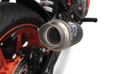 Terminale Di Scarico Senza Omologazione Suono Gp Carbonio - Termignoni Compatibile Con Ktm 390 Duke (2017-2019)