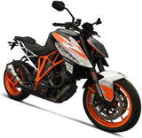Terminale Di Scarico Senza Omologazione Suono Relevance Titanio Coppa Carbonio - Termignoni Compatibile Con Ktm 1290 Super Duke R (2017-2019)