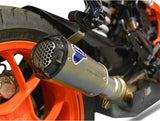 Terminale Di Scarico Senza Omologazione Suono Gp2R-Rht Titanio Coppa Alluminio - Termignoni Compatibile Con Ktm 1290 Super Duke R (2017-2019)