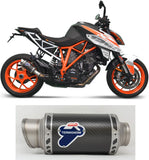 Terminale Di Scarico Senza Omologazione Suono Gp Carbonio - Termignoni Compatibile Con Ktm 1290 Super Duke R (2017-2019)