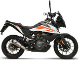 Terminale Di Scarico Senza Omologazione Suono Relevance Titanio Coppa Carbonio - Termignoni Compatibile Con Ktm 390 Adventure (2020-2021)