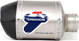 Terminale Di Scarico Senza Omologazione Suono Relevance D70 Titanio Coppa Carbonio - Termignoni Compatibile Con Ktm 390 Adventure (2020-2021)