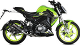 Complete Catalytic Exhaust System With Sound Certification Gp Steel Black Carbon - Mivv Compatible With Keeway Rkf 125 (2021-2024)