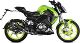 Complete Catalytic Exhaust System With Sound Certification Gp Steel Black - Mivv Compatible With Keeway Rkf 125 (2021-2024)