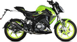 Impianto Di Scarico Completo Non Catalizzato E Con Omologazione Suono Gp Inox Nero - Mivv Compatibile Con Keeway Rkf 125 (2021-2024)